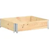 Image de vidaXL - Plantenbak - verhoogd - 100x100 - cm - massief - grenenhout