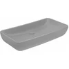 Image de vidaXL - Wastafel - rechthoekig - 71x38 - cm - keramiek - mat - lichtgrijs