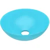 Image de vidaXL - Wastafel - rond - keramiek - lichtgroen