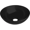 Image de vidaXL - Wastafel - rond - keramiek - matzwart