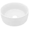 Image de vidaXL - Wastafel - rond - 40x15 - cm - keramiek - matwit