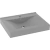 Image de vidaXL - Wastafel - met - kraangat - 60x46 - cm - keramiek - mat - lichtgrijs