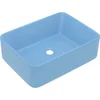 Image de vidaXL - Wastafel - 41x30x12 - cm - keramiek - mat - lichtblauw
