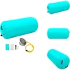 Image de vidaXL - Gymnastiekrol - met - pomp - opblaasbaar - 120x90 - cm - PVC - groen
