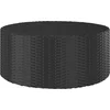 Image de vidaXL - Salontafel - 68x68x30 - cm - poly - rattan - zwart