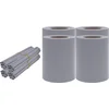 Image de vidaXL - Tuinschermen - 4 - st - 35x0,19 - m - PVC - mat - lichtgrijs