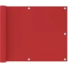 Image de vidaXL - Balkonscherm - 75x500 - cm - HDPE - rood