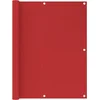 Image de vidaXL - Balkonscherm - 120x400 - cm - HDPE - rood