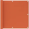 Image de vidaXL - Balkonscherm - 90x400 - cm - HDPE - oranje