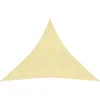 Image de vidaXL - Zonnezeil - 160 - g/m² - 3x3x3 - m - HDPE - beige