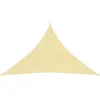 Image de vidaXL - Zonnezeil - 160 - g/m² - 3,5x3,5x4,9 - m - HDPE - beige