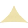 Image de vidaXL - Zonnezeil - 160 - g/m² - 4x4x4 - m - HDPE - beige