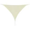 Image de vidaXL - Zonnezeil - 160 - g/m² - 5x6x6 - m - HDPE - beige