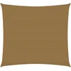 Image de vidaXL - Zonnezeil - 160 - g/m² - 4x4 - m - HDPE - taupe