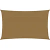 Image de vidaXL - Zonnezeil - 160 - g/m² - 5x8 - m - HDPE - taupe
