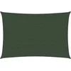 Image de vidaXL - Zonnezeil - 160 - g/m² - 3,5x4,5 - m - HDPE - donkergroen