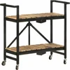 Image de vidaXL - Keukentrolley - 87x36x81 - cm - massief - mangohout