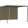 Image de vidaXL-Pergola-met-uittrekbaar-dak-180-g/m²-3x3-m-taupe