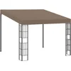 Image de vidaXL - Wandprieel - 3x3 - m - stof - taupe