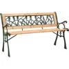 Image de vidaXL - Tuinbank - 122 - cm - gietijzer - en - massief - vurenhout