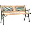 Image de vidaXL - Tuinbank - 122 - cm - gietijzer - en - massief - vurenhout