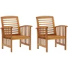 Image de vidaXL - Tuinstoelen - 2 - st - massief - acaciahout