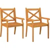 Image de vidaXL - Tuinstoelen - 2 - st - massief - acaciahout