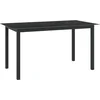 Image de vidaXL - Tuintafel - 150x90x74 - cm - aluminium - en - glas - zwart