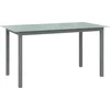 Image de vidaXL - Tuintafel - 150x90x74 - cm - aluminium - en - glas - lichtgrijs