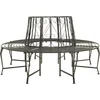 Image de vidaXL - Boombanken - 1-Aantal - zitplaatsen - Ø - 160 - x - 89 - cm - Staal