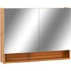 Image de vidaXL - Badkamerspiegelkast - LED - 80x15x60 - cm - MDF - eikenkleurig