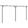 Image de vidaXL - Pergola - 400x40x205 - cm - geïmpregneerd - grenenhout - grijs