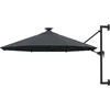 Image de vidaXL - Wandparasol - met - LED's - 300 - cm - antracietkleurig