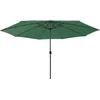 Image de vidaXL - Parasol - met - LED-verlichting - 400 - cm - groen