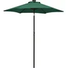 Image de vidaXL - Parasol - met - LED-verlichting - 200x211 - cm - aluminium - groen