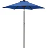 Image de vidaXL - Parasol - met - LED-verlichting - 200x211 - cm - aluminium - azuurblauw