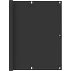 Image de vidaXL - Balkonscherm - 120x500 - cm - oxford - stof - antraciet