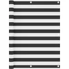 Image de vidaXL - Balkonscherm - 120x300 - cm - oxford - stof - antraciet - en - wit