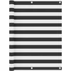 Image de vidaXL - Balkonscherm - 120x400 - cm - oxford - stof - antraciet - en - wit