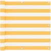 Image de vidaXL - Balkonscherm - 90x300 - cm - oxford - stof - wit - en - geel