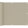Image de vidaXL - Balkonscherm - 75x500 - cm - oxford - stof - beige