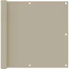 Image de vidaXL - Balkonscherm - 90x500 - cm - oxford - stof - beige