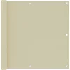 Image de vidaXL - Balkonscherm - 90x500 - cm - oxford - stof - crème