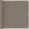 Image de vidaXL - Balkonscherm - 90x500 - cm - oxford - stof - taupe