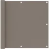 Image de vidaXL - Balkonscherm - 90x600 - cm - oxford - stof - taupe