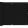 Image de vidaXL - Balkonscherm - 75x300 - cm - oxford - stof - zwart