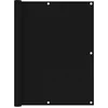 Image de vidaXL - Balkonscherm - 120x600 - cm - oxford - stof - zwart