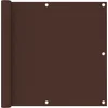 Image de vidaXL - Balkonscherm - 90x400 - cm - oxford - stof - bruin