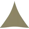Image de vidaXL - Zonnescherm - driehoekig - 3x4x4 - m - oxford - stof - beige