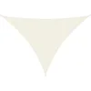 Image de vidaXL - Zonnescherm - driehoekig - 5x7x7 - m - oxford - stof - crèmekleurig